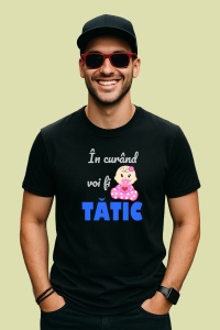 Tricou In Curand Voi Fi Tatic Fetita, din bumbac 100%, tricou negru, Dama | Barbat - Img 2