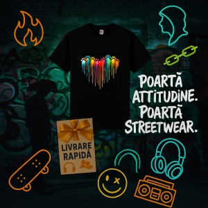 Tricou Inima labute catei Negru, Copii | Dama | Barbat - Img 12