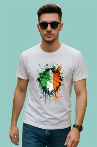 Tricou Ireland Steag Splash Art, Copii | Dama | Barbat