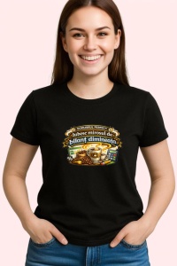 Tricou Iubesc Mirosul De Bilant Dimineata Contabilitate, din bumbac 100%, tricou negru Dama | Barbat - Img 2