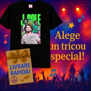 Tricou J. Cole - Neon Theme, muzica Hip-Hop / Pop / Rock, Dama | Barbat | Copii, Culoare Negru - Img 11