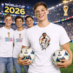 Tricou Jamal Musiala Germany World Cup Fifa 2026 V4, din bumbac 100%, tricou alb, Copii | Dama | Barbat - Img 7