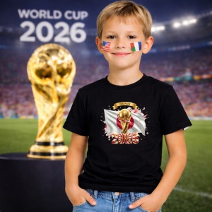 Tricou Japan World Cup 2026 Fifa V2, din bumbac 100%, tricou negru, Copii | Dama | Barbat - Img 5