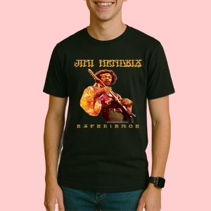 Tricou Jimi Hendrix - Experience, muzica Hip-Hop / Rap, Dama | Barbat | Copii, Culoare Negru - Img 3