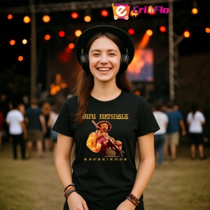 Tricou Jimi Hendrix - Experience, muzica Hip-Hop / Rap, Dama | Barbat | Copii, Culoare Negru - Img 5