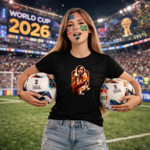 Tricou Johan Cruyff Netherlands World Cup Fifa 2026 V2, din bumbac 100%, tricou negru, Copii | Dama | Barbat - Img 9