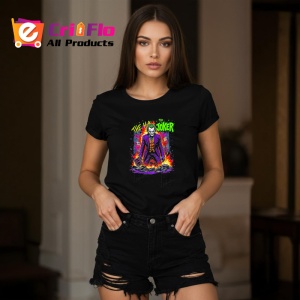 Tricou Joker in flacari stil colorat, Copii | Dama | Barbat , tricou negru - Img 7