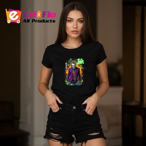 Tricou Joker in picioare culori stil comic, Copii | Dama | Barbat , tricou negru - Img 8