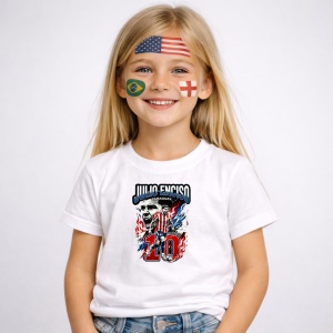 Tricou Julio Enciso Paraguay World Cup Fifa 2026, din bumbac 100%, tricou alb, Copii | Dama | Barbat