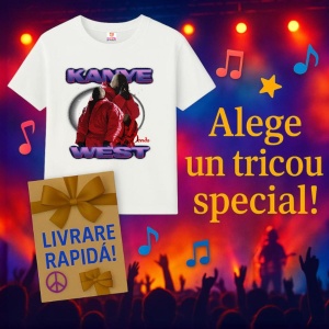 Tricou Kanye West - Purple Glow, muzica Hip-Hop / Trap, Dama | Barbat | Copii - Img 6