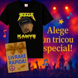 Tricou Kanye West - Yeezus, muzica Hip-Hop / Alternative Rap, Dama | Barbat | Copii, Culoare Negru - Img 6