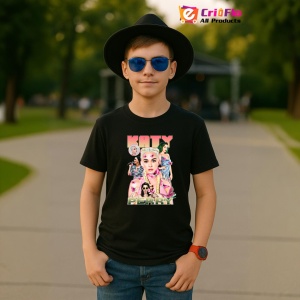 Tricou Katy Perry - Pop Art Style, muzica Hip-Hop / Rap, Dama | Barbat | Copii, Culoare Negru - Img 6