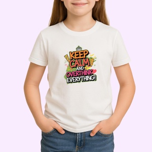 Tricou Keep Calm And Overthink Everything, Copii | Dama | Barbat - Img 3