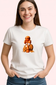 Tricou Kendama leu cu stil safari african, din bumbac 100%, tricou alb, Copii | Dama | Barbat - Img 2