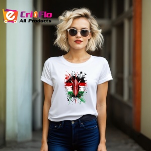Tricou Kenya Steag Splash Art, Copii | Dama | Barbat - Img 12