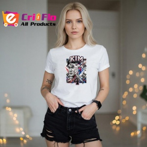 Tricou Kim Min Jae Coreea De Sud Fundas Fotbal, din bumbac 100% , tricou alb pentru Copii | Dama | Barbat - Img 7