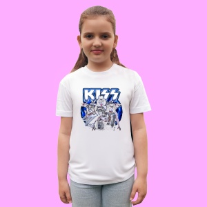 Tricou KISS - Blue Stage, muzica POP, Dama | Barbat | Copii - Img 2