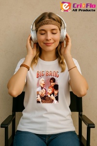 Tricou KPOP dama cu trupa formatia BIG BANG 5 , music Coreean 147 - Img 8