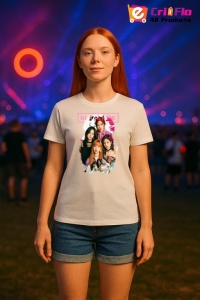 Tricou KPOP dama cu trupa formatia BLACKPINK 3 , music Coreean 162 - Img 7