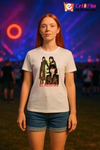 Tricou KPOP dama cu trupa formatia BLACKPINK LISA 5 , music Coreean 172 - Img 7