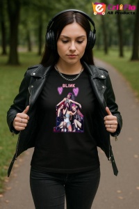 Tricou KPOP dama cu trupa formatia BLINK , music Coreean 174