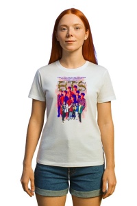 Tricou KPOP dama cu trupa formatia BTS 5 , music Coreean 182 - Img 3