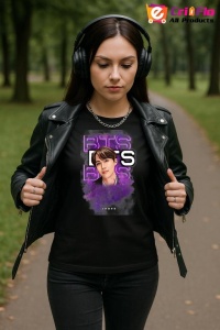 Tricou KPOP dama cu trupa formatia BTS JHOPE , music Coreean 189 - Img 6