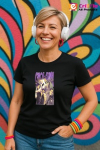 Tricou KPOP dama cu trupa formatia CHOL SAN , music Coreean 203 - Img 4