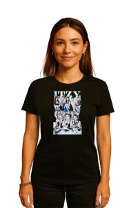Tricou KPOP dama cu trupa formatia ITZY , music Coreean 218 - Img 2