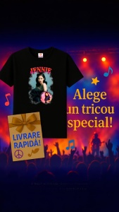 Tricou KPOP dama cu trupa formatia JENNIE , music Coreean 223 - Img 7