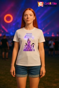 Tricou KPOP dama cu trupa formatia JISSO PURPLE , music Coreean 238 - Img 7