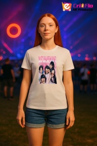 Tricou KPOP dama cu trupa formatia NEW JEANS , music Coreean 276 - Img 8