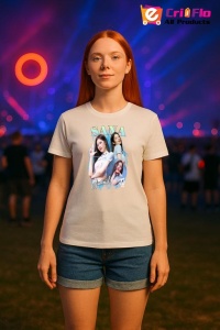 Tricou KPOP dama cu trupa formatia SANA 3 , music Coreean 285 - Img 8