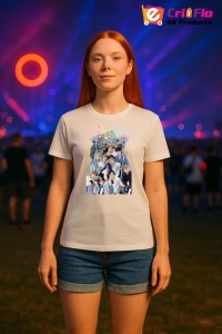 Tricou KPOP dama cu trupa formatia stray kids 3 , music Coreean 291 - Img 8