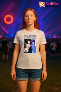 Tricou KPOP dama cu trupa formatia TAE-HYUNG KIM , music Coreean 293 - Img 8
