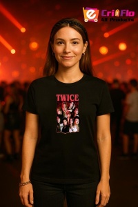Tricou KPOP dama cu trupa formatia TWICE 2 , music Coreean 297 - Img 3