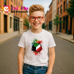 Tricou Kuwait Steag Splash Art, Copii | Dama | Barbat - Img 7