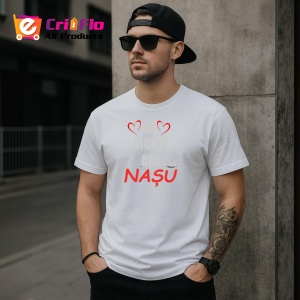 Tricou La Multi Ani Nasu Model Gri, din bumbac 100%, tricou alb, Dama | Barbat