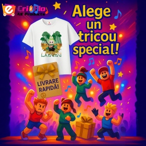 Tricou Labubu bambus katana, Unisex Dama si Barbat | Copii - Img 11
