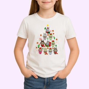 Tricou Labubu brad bebe, Unisex Dama si Barbat | Copii