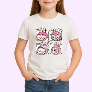 Tricou Labubu cutie duo, Unisex Dama si Barbat | Copii