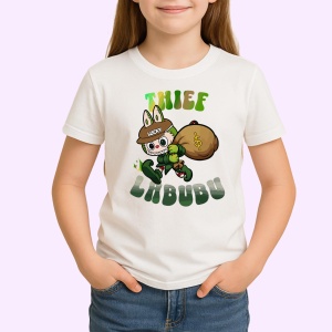 Tricou Labubu hot thief, Unisex Dama si Barbat | Copii