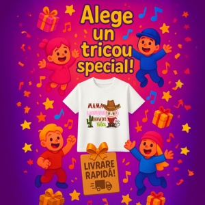 Tricou Labubu howdy mama, Unisex Dama si Barbat | Copii - Img 6
