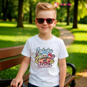 Tricou Labubu Labubu burger, Unisex Dama si Barbat | Copii - Img 5