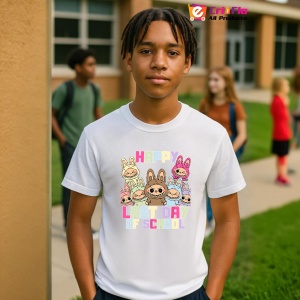 Tricou Labubu last day school, Unisex Dama si Barbat | Copii - Img 10