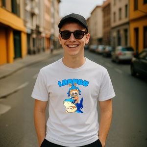 Tricou Labubu rechin, Unisex Dama si Barbat | Copii - Img 9