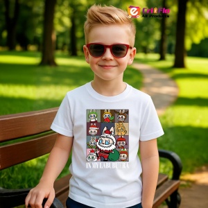 Tricou Labubu tabla craciun, Unisex Dama si Barbat | Copii - Img 5