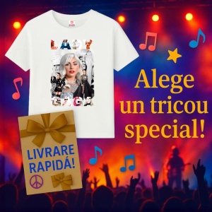 Tricou Lady Gaga - Fashion Collage, muzica POP, Dama | Barbat | Copii - Img 15