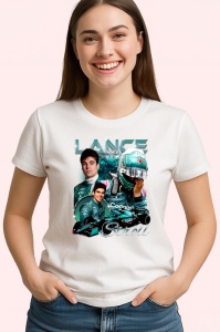 Tricou Lance Stroll Poster Colaj Echipa Aston Martin Formula 1, Copii | Dama | Barbat - Img 4