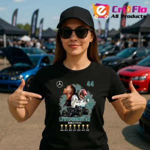 Tricou Lewis Hamilton Colaj Masina Trofee Mercedes Formula 1, Copii | Dama | Barbat - Img 6